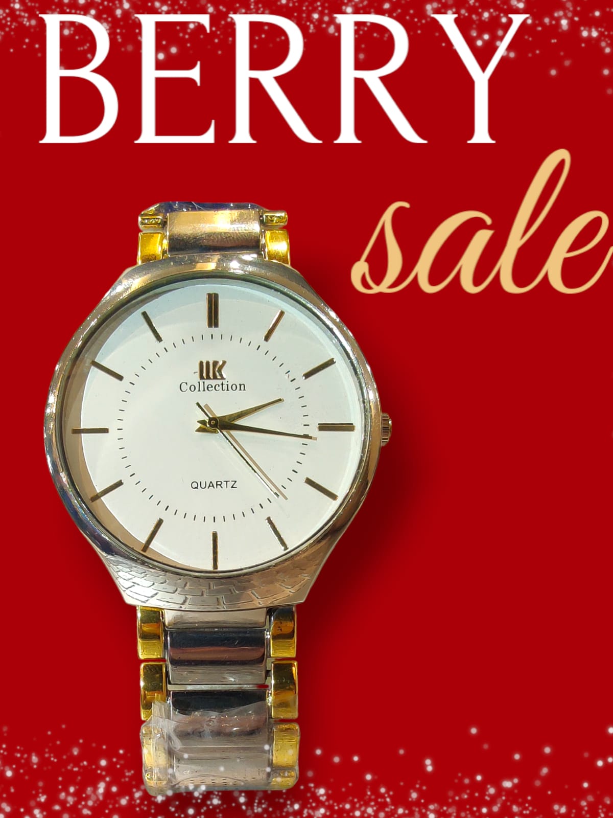 Couple Watch Set – Silver & Gold | Quartz Movement | Gift for Him & Her